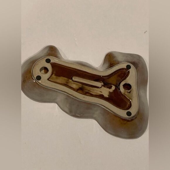 Halloween Ceramic Candy Dish with Divders Displaying Pumpkin, Ghost, and Cat - Picture 2 of 10